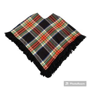Vintage Plaid Winter Cape